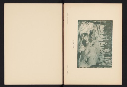 Winter landscape with a stream