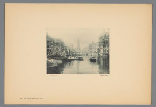 View of the Binnen-Amstel and the Munttoren in Amsterdam