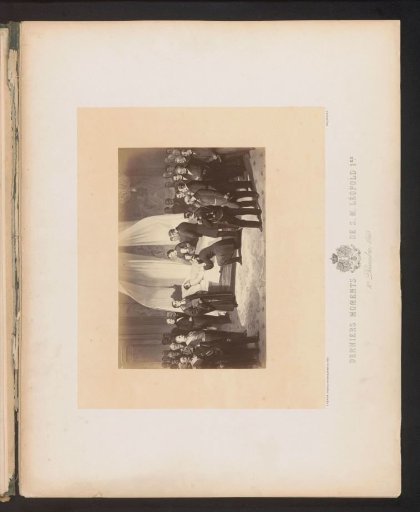Photographic reproduction of a design by King Leopold I of Belgium on his deathbed on December 10, 1865