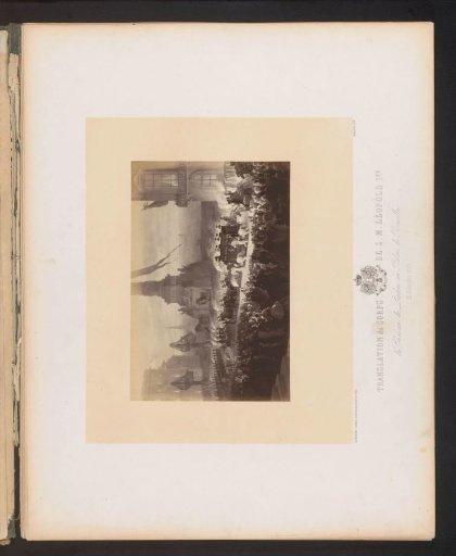 Photographic reproduction of a design for the procession conveying the body of King Leopold I of Belgium from Laeken to Brussels