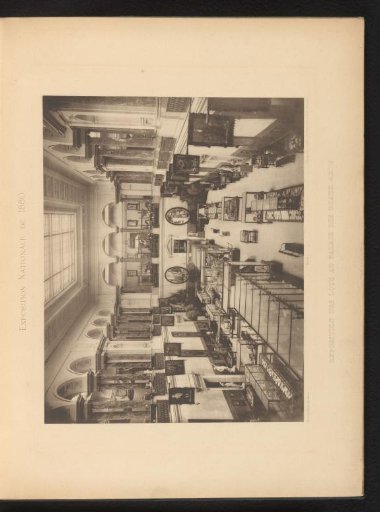 Arrangement in the Palais des Beaux Arts at the National Exhibition of 1880 in Brussels, Belgium