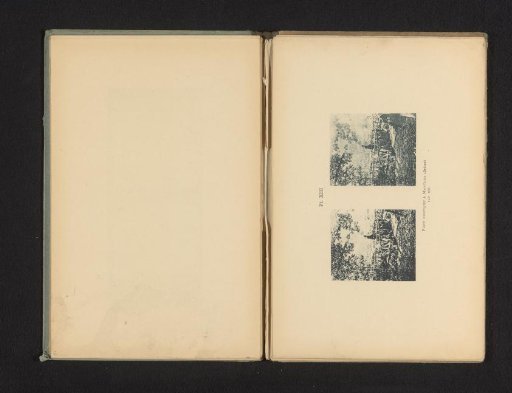 Stereograph of an old bridge at Manthes