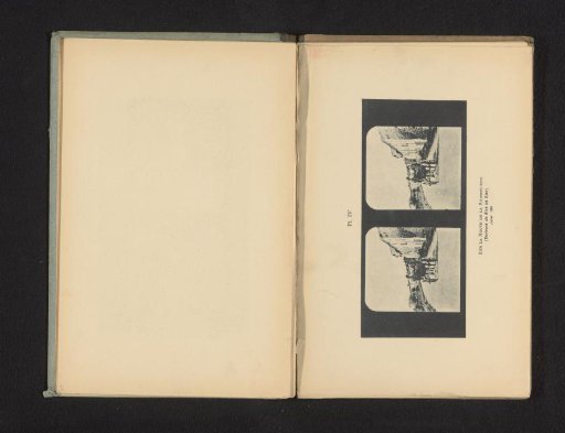 Stereograph of a street scene with horse and carriage