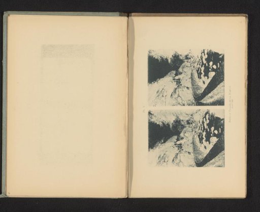 Stereograph of a view of the Gorges de la Bourne in negative