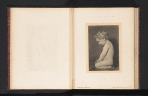 Kneeling nude boy