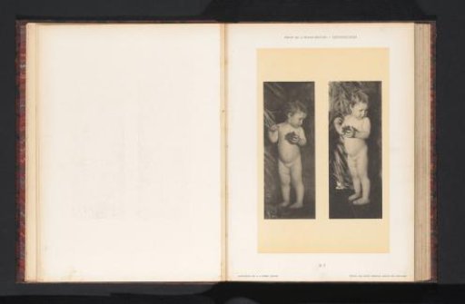 Two images of a standing nude girl
