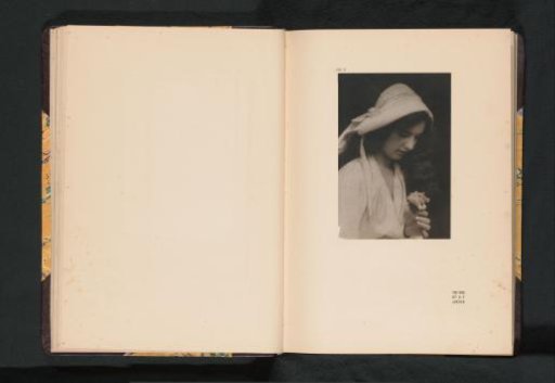 Portrait of an unknown woman with an iris