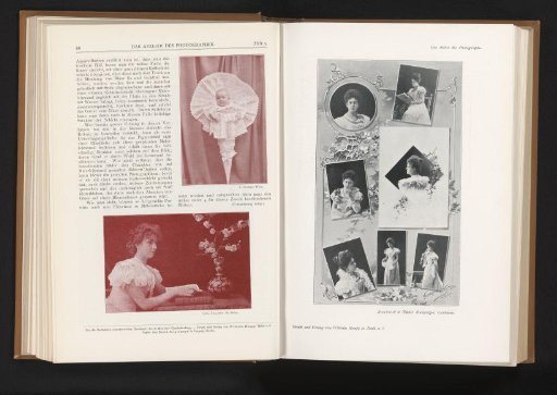 Collage of seven portraits of an unknown woman