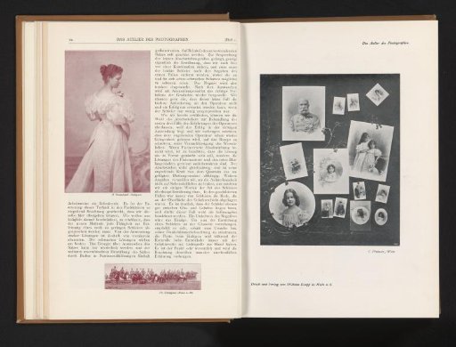 Collage of portraits of unknown men, women and children