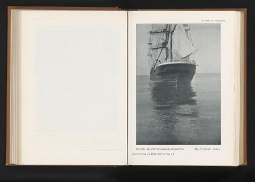 Sailing ship on open water
