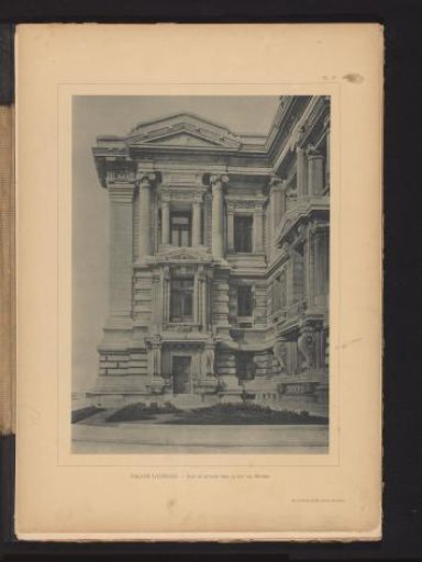 Side Door on the West Side of the Palace of Justice in Brussels, Belgium