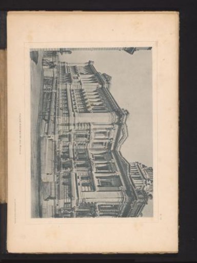 View of the Rear of the Palace of Justice in Brussels, Belgium, Seen from the Wynantsstraat