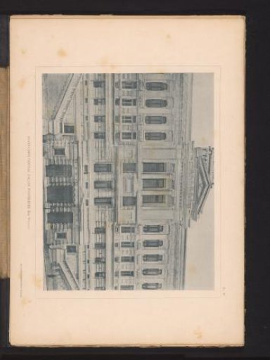 View of the Middle Section of the Rear of the Palace of Justice in Brussels, Belgium, Seen from the Wynantsstraat