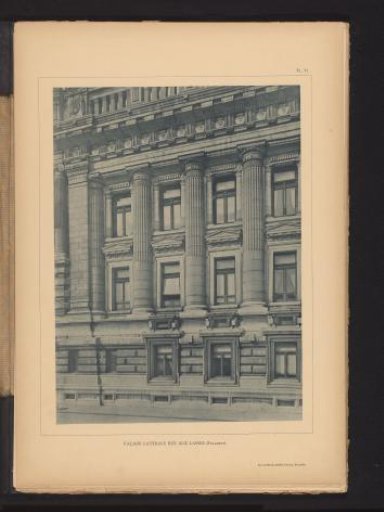 Part of the East Side of the Palace of Justice in Brussels, Belgium, Seen from the Wolstraat