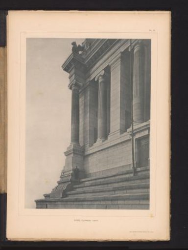 View of the Corner of the Dome of the Palace of Justice in Brussels, Belgium
