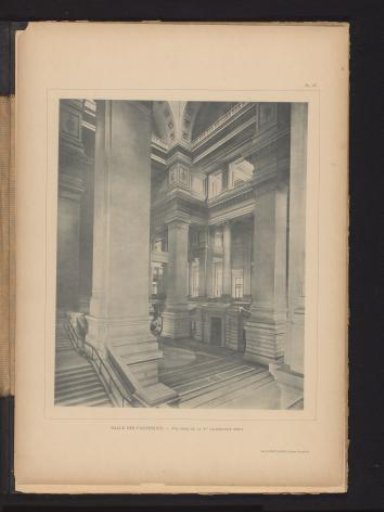 Wide Hall in the Palace of Justice in Brussels, Belgium