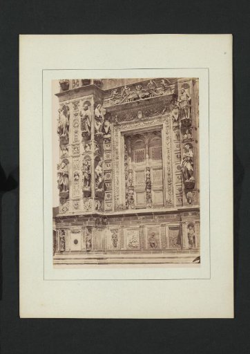 Detail of a window of the Certosa di Pavia