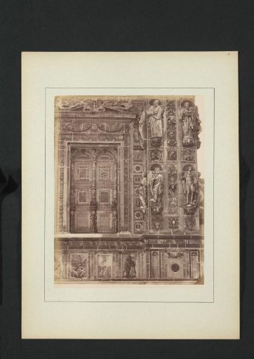 Detail of a window of the Certosa di Pavia