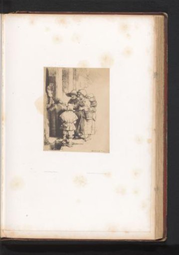 Photographic Reproduction of an Etching of Beggars by Rembrandt van Rijn