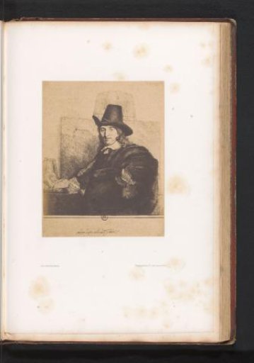 Photographic Reproduction of an Etching of a Portrait of the Painter Jan Asselijn by Rembrandt van Rijn