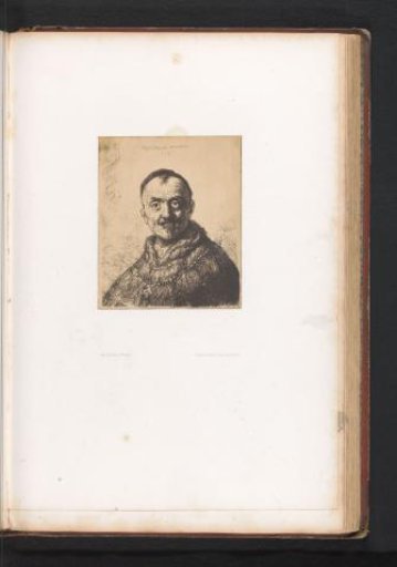 Photographic Reproduction of an Etching of a Portrait of Jacob Cats by Rembrandt van Rijn