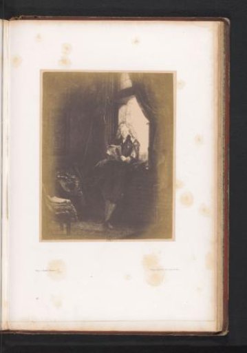 Photographic Reproduction of an Etching of a Portrait of Burgomaster Jan Six by Rembrandt van Rijn