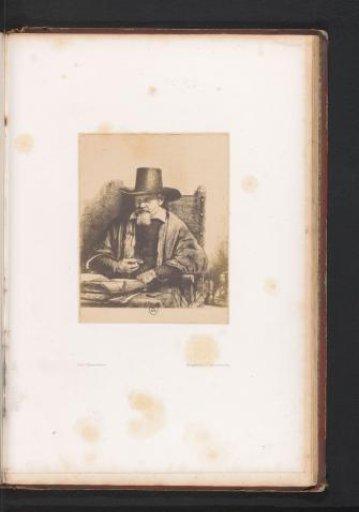 Photographic Reproduction of an Etching of a Portrait of Petrus van Tol by Rembrandt van Rijn