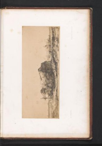 Photographic Reproduction of an Etching of a Farmhouse with a Haystack by Rembrandt van Rijn