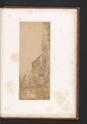 Photographic Reproduction of an Etching of a Landscape with a Farmhouse and a Large Tree by Rembrandt van Rijn