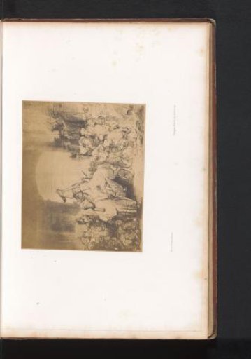 Photographic Reproduction of an Etching of the Triumph of Mordechai by Rembrandt van Rijn
