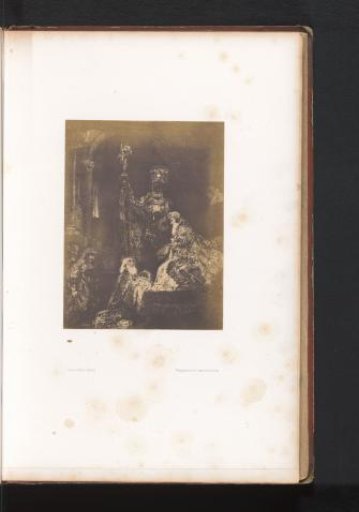 Photographic Reproduction of an Etching of the Presentation of Christ in the Temple by Rembrandt van Rijn