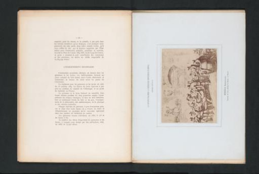 Photographic Reproduction of a Print of an Interior of a Tavern in Rome by Bartolomeo Pinelli