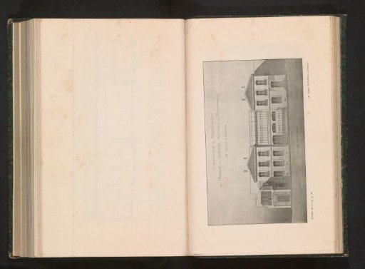 Photographic Reproduction of a Drawing, Representing the Facade of a Photographic Laboratory in Paris