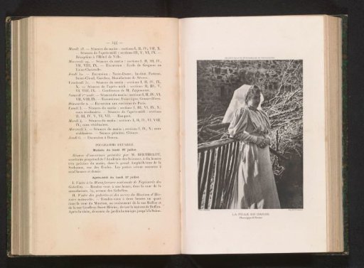 Portrait of an unknown woman next to a fence