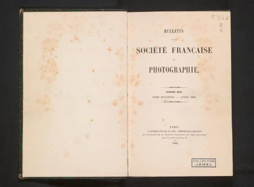 Bulletin de la Société française de photographie