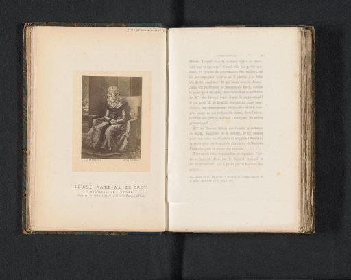 Photographic reproduction of a portrait of Marie Élisabeth Louise van Croÿ