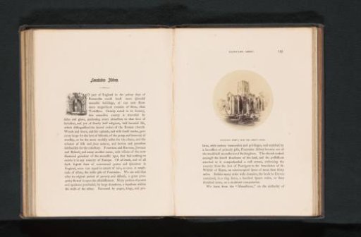 View of Fountains Abbey near Ripon