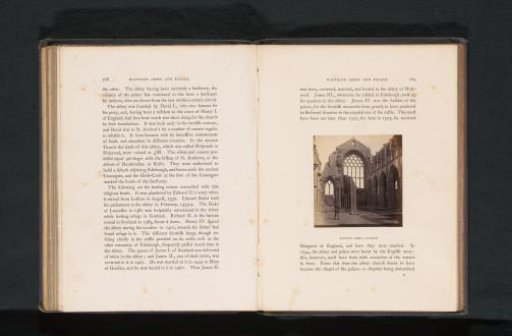 Interior of Holyrood Abbey in Edinburgh