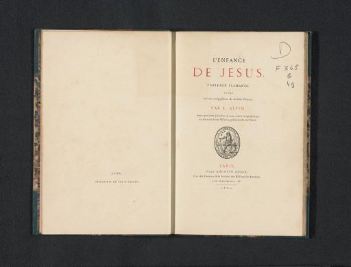 The childhood of Jesus: Flemish paintings: poem taken from the compositions of Jérôme Wierix