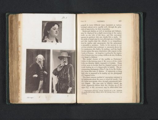 Four depictions of persons expressing contempt
