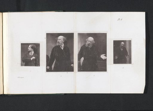 Four depictions of persons expressing helplessness