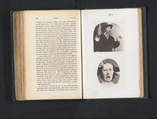 Four depictions of persons expressing fear