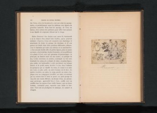 Photographic reproduction of various sketches by Adriaen Brouwer