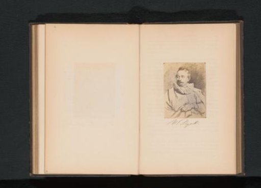 Photographic reproduction of a drawn portrait of Adrian van Stalbemt by Anthony van Dyck