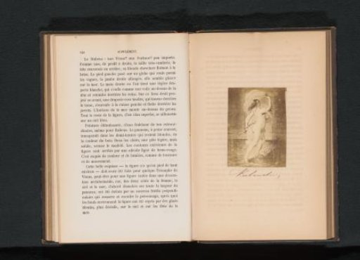 Photographic reproduction of a drawing of a nude woman, seen from the back, by Rembrandt van Rijn