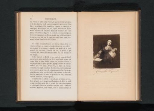 Photographic reproduction of a drawing of a self-portrait by Gonzales Coques