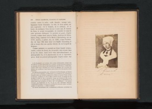 Photographic reproduction of a painted portrait of Sybilla of Cleves by Lucas Cranach I