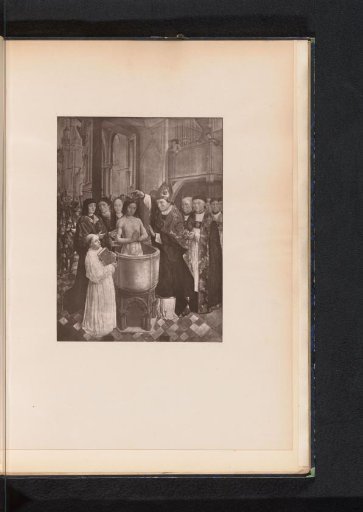 Reproduction of a painting of a baptism