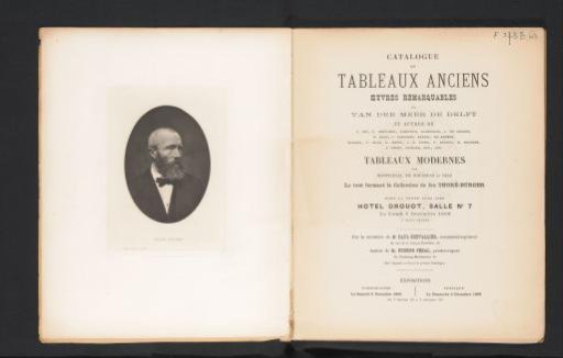 Catalogue of ancient paintings: remarkable works by van der Meer of Delft and others ... modern paintings