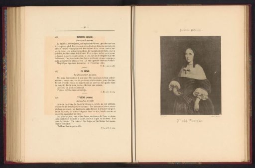 Reproduction of a Painted Portrait of an Unknown Woman by Victor Boucquet